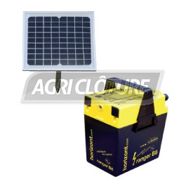 Kit solaire Clôture électrique 9V ou 12V modèle Ranger B8+ kit solaire5 watts